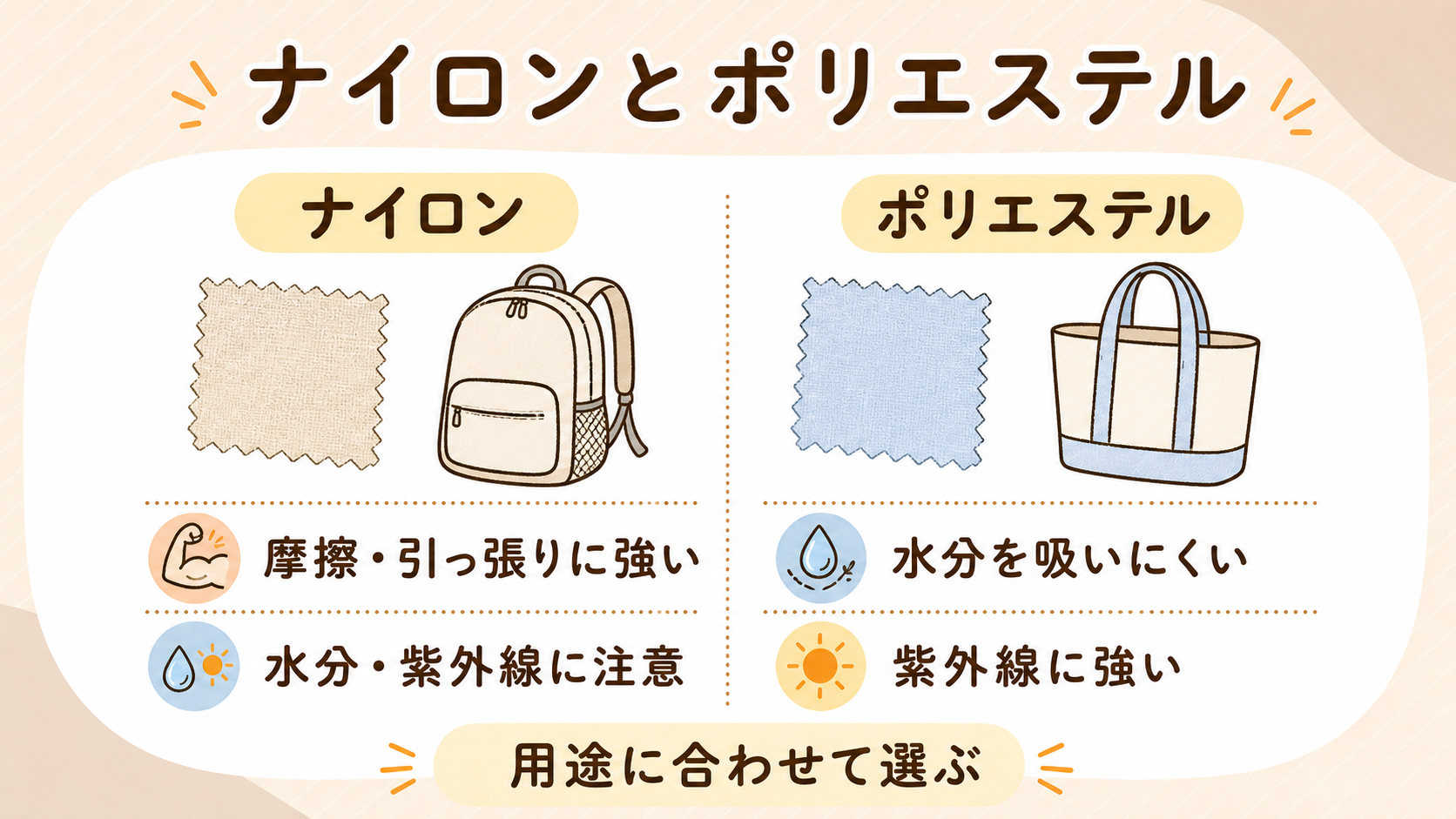 ナイロンとポリエステル、どっちのバッグを選ぶ?——バッグ研究家が教える素材の基礎