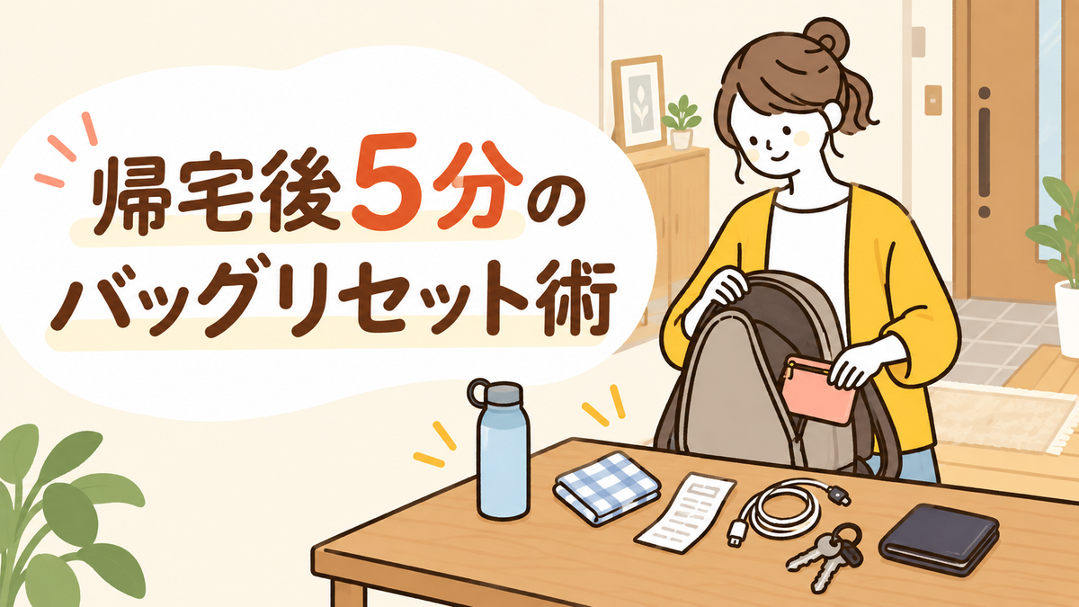 シルバーウィークの日帰りおでかけ|忘れ物を減らす持ち物整理術