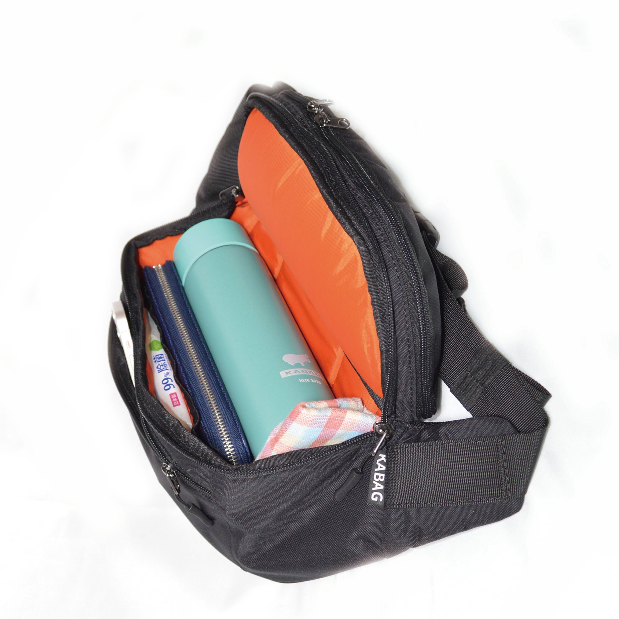 『急な抱っこでも安心』抱っこ紐が隠されたウエストポーチ KABAG hug【5416】