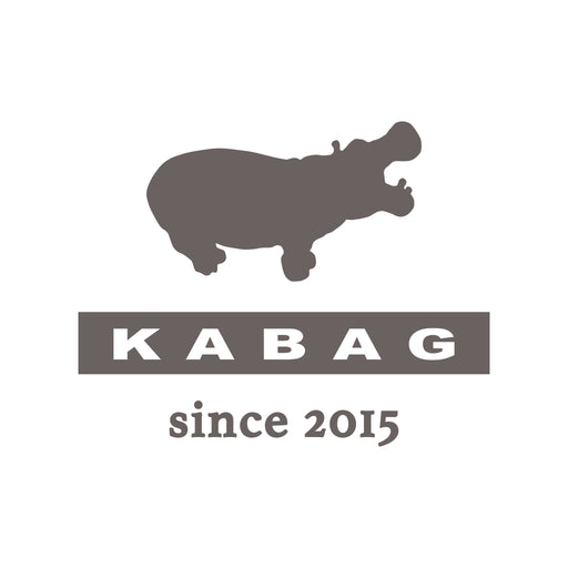 KABAG ロゴマーク — 口を大きく開けたカバ