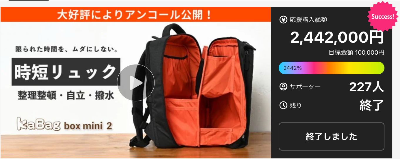 KABAG box mini 2 ダークグレー　カバックミニ2 楽天市場】KABAG ボックス mini2 リュック 自立型 整理整頓