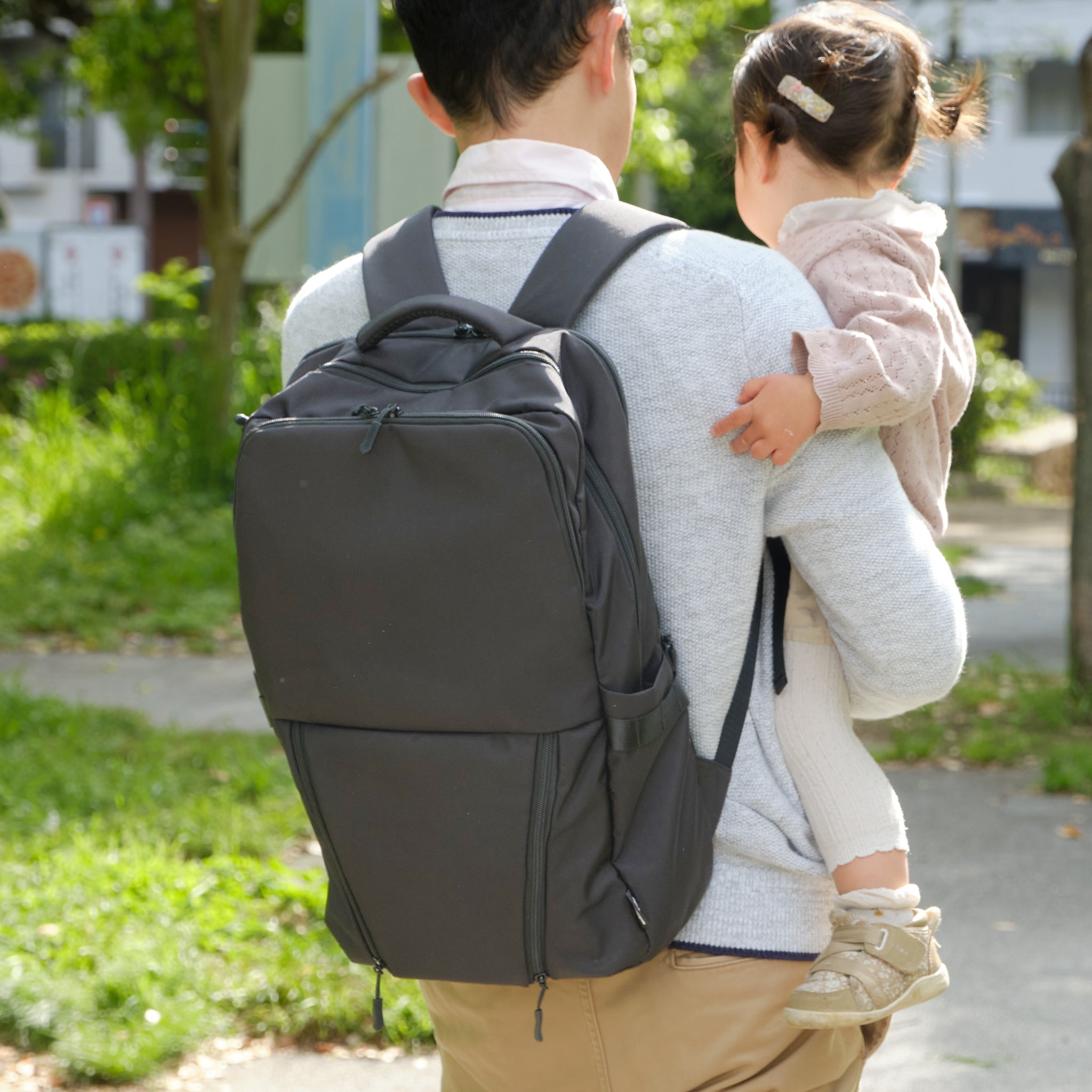 KABAG カバッグ　リュック　ライトグレー　ビジネス カバッグ for ADHD｜見える化リュック バリスティック ラージ