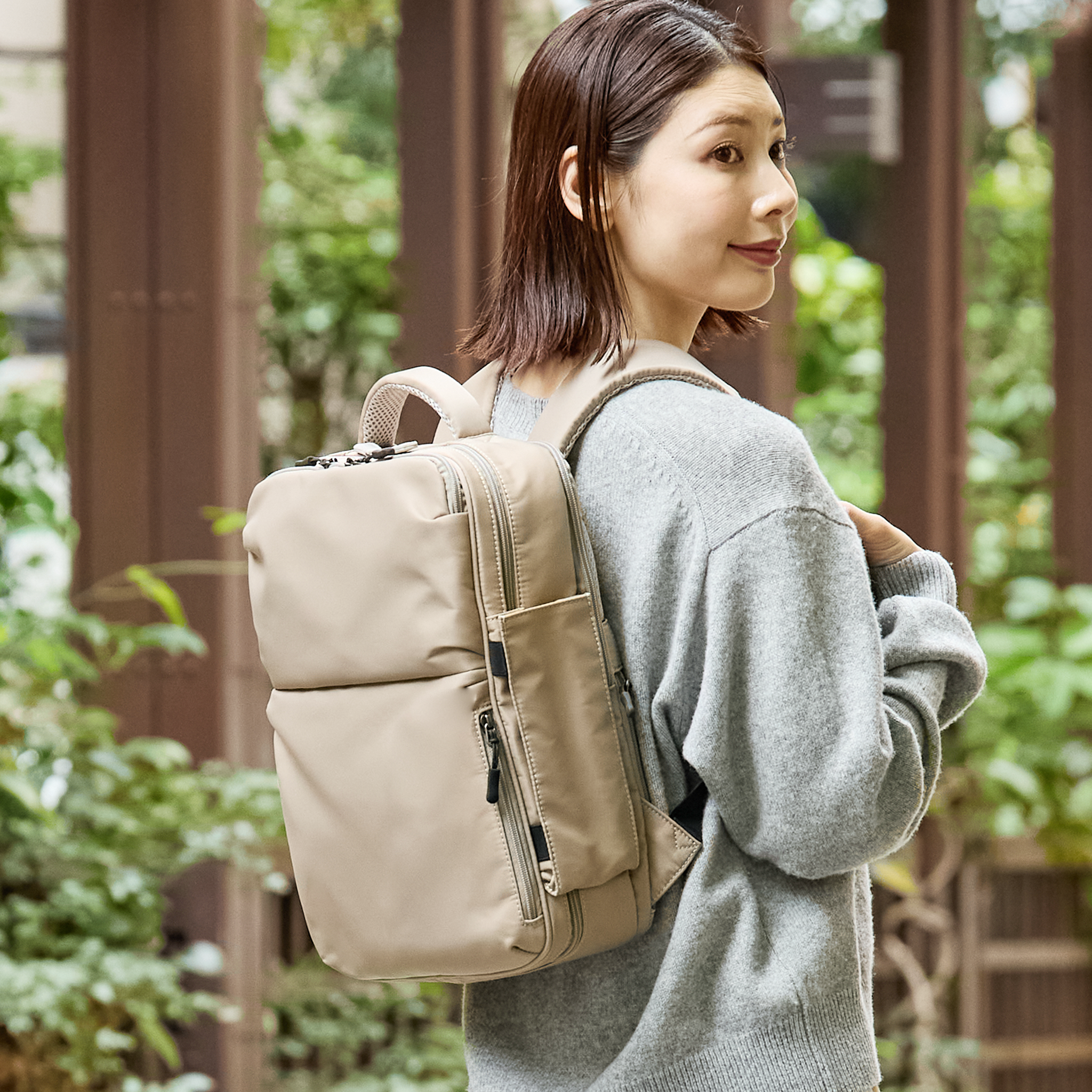 ADHDリュック KABAG for ADHD ツイル（レギュラー） - 「見えない＝ない」問題を解決、ピクトグラムで収納場所を可視化